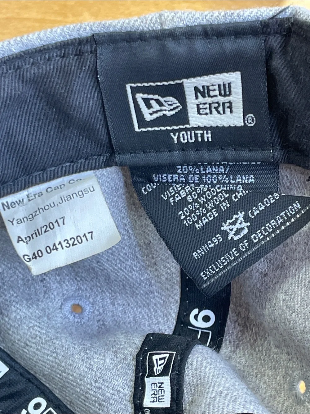 New Era Kids Gray Crown Red Brim Spider Patch Cap